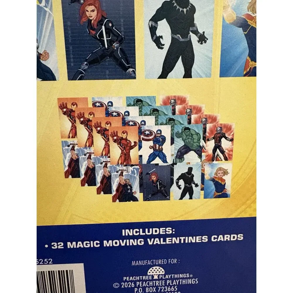 Marvel Avengers 32 Magic Moving Valentines NEW Home School Teacher 3 Boxes